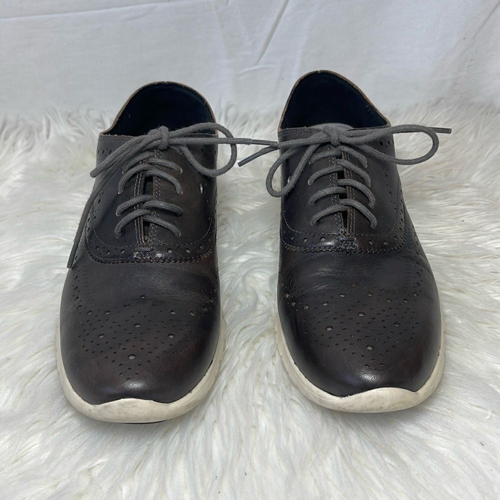 Cole Haan Zerogrand Black Leather Wingtip Oxford Sz 9.5